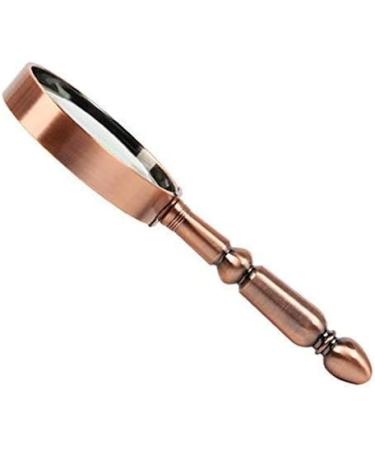 Glass Glass Full Metal Handheld Old Man Reading Magnifier Reading Newspaper HD Optical Glass Bronze Single Magnifier Magnifier for Reading Made in China - Buy Online on GoSupps.com