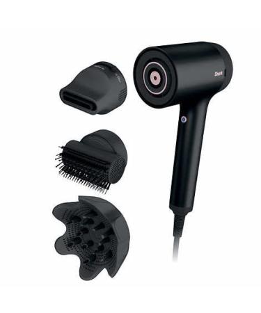 SHARK HyperAir IQ Hair Dryer Ultra-Fast Drying. No Heat Damage. Styles That Last. (Black) 4 Count (HD125)