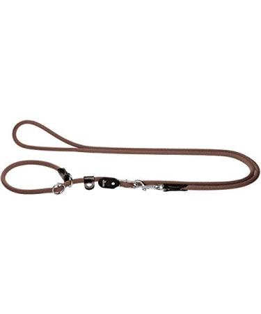 Hunter Freestyle Retrieverline Dew - Weatherproof Dark Brown Dog Leash 1cm x 260cm - Optimal Strength & Durability for Active Dogs - Buy Online on GoSupps.com