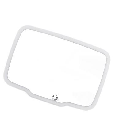 Minkissy Car Vanity Mirror Sun Shading Cosmetic Mirror Car Sunshade Mirror Car Cosmetic Mirror Automotive Visor Vanity Mirror Clip on Visor Mirror Universal Makeup Mirror Abs White
