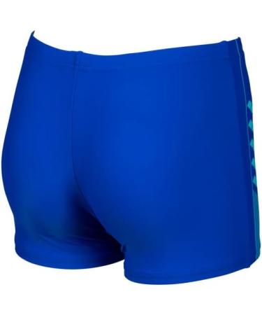 ARENA Boys B Linear Serigraphy Jr Short Swim Shorts - Neon Blue Pack of 1 | International Shipping Available - Buy Online on GoSupps.com