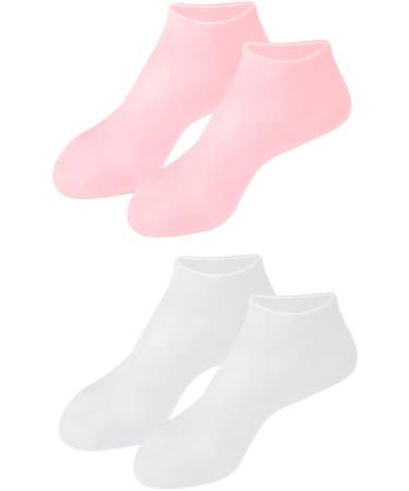 Moisturizing Socks Overnight Spa Cotton Socks Treatment Intensive Repair Dry Cracked Feet Overnight Spa Socks Foot Cream Socks Moisture Socks Moisture Heel Socks Pink L - Buy Online on GoSupps.com