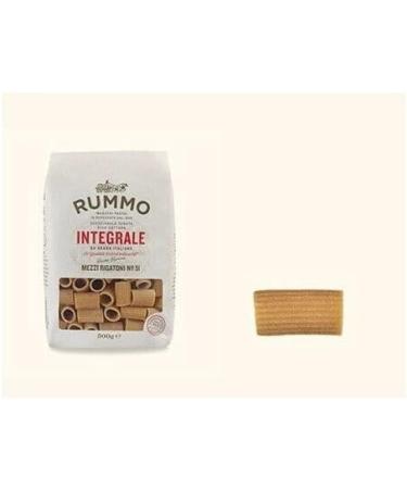  Rummo Rummo Pasta Integral Mezzi Rigatoni No. 51 Whole Grain Pasta Italian Pasta 500 g (Pack of 4) - Buy Online on GoSupps.com