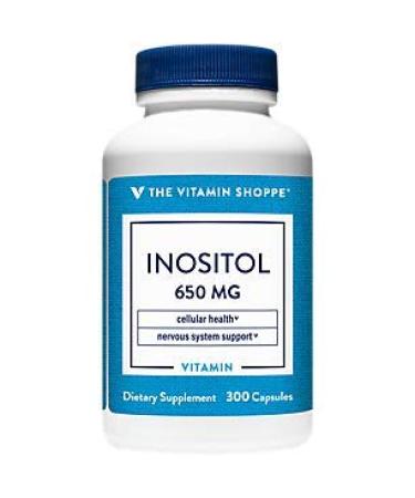 The Vitamin Shoppe Inositol 650MG Supports Healthy Liver & Cellular Function (300 Capsules)