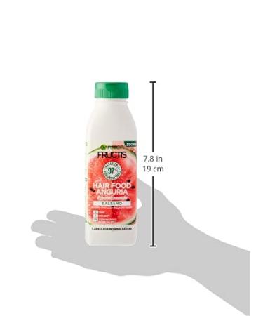 Garnier Fructis Hair Food Anguria Revitalizzante - 97% Natural Hair Conditioner Silicone Free Nourishing for Healthy Hair - Buy Online on GoSupps.com