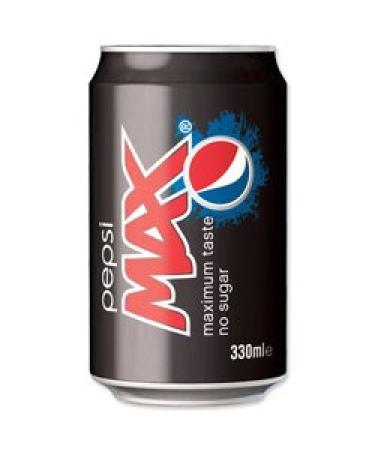 Pepsi Max A01100 330ml Soft Drink Canisters (Pack of 24)
