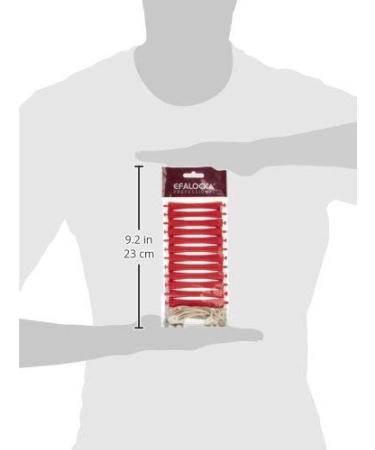 Efalock Professional Cold Wave Curler 10mm - Red - 12 Pieces (1 Pack) | International Shipping Available - Buy Online on GoSupps.com