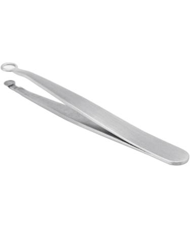 Hair Removal Tweezers Nose Hair Tweezers Stainless Steel Round Tip Face Hair Remover Eyelash Eyebrow Tweezers - Buy Online on GoSupps.com