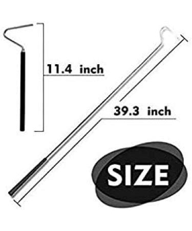 Black Premium Extra Long Collapsible Stainless Steel Snake Hook Extends to 39 inches Catch and Handle Corn Snakes King Snakes Rosy Boas Ball Pythons and Other Small Snakes Up to 2 Pounds - Buy Online on GoSupps.com