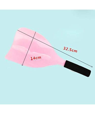 VIPolish Plastic Hairspray Face Shield - Barber Hair Salon Stylist Haircut Makeup Protector with Sponge Handle (Random Color) - Buy Online on GoSupps.com