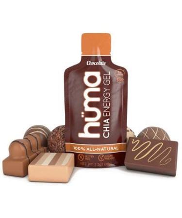 H ma Chia Energy Gel 12 Gels - Premier Sports Nutrition for Endurance Exercise (Chocolate)