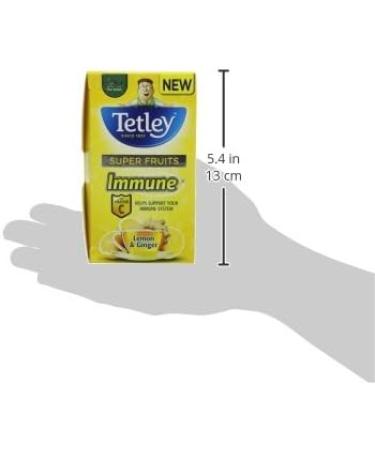 Tetley Super Fruits Immune Lemon & Ginger 20 Tea Bags - Buy Online on GoSupps.com