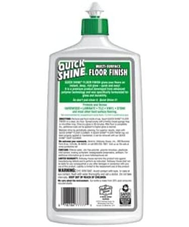 Quick Shine Floor Finish 27 fl oz - High Gloss Floor Protector - Long-Lasting Shine - 1 Bottle - Buy Online on GoSupps.com