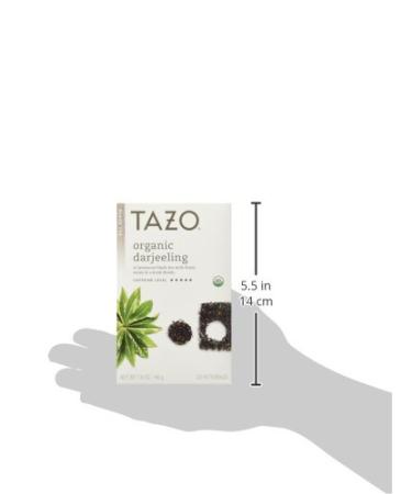 Tazo Organic Darjeeling Black Tea - 20-Count Tea Bags (Pack of 6) | Premium Black Tea - Buy Online on GoSupps.com