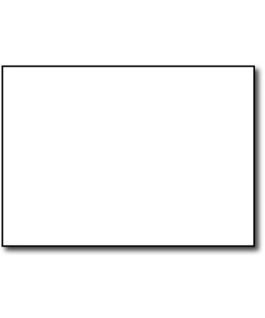 Heavyweight 80lb White 5 X 7 Cards/Invitations/Cardstock Sheets - 100 Pieces