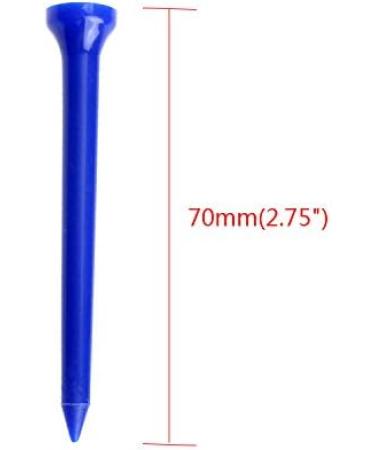 MUXSAM Professional Golf Tees Pack of 100 - 2-3/4 inch Random Color - Reduce Side Spin and Friction - Golfing Tees Bulk - Buy Online on GoSupps.com