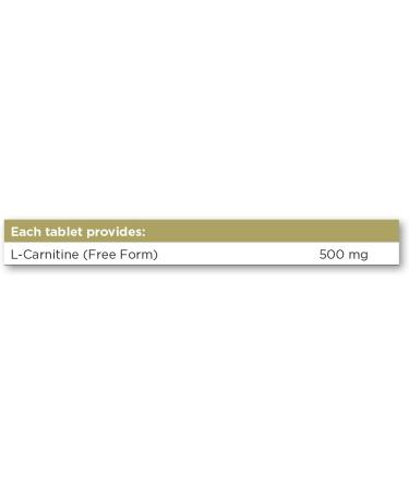 Solgar L-Carnitine 500 mg - 60 Free Form Tablets for Energy & Fat Metabolism - Buy Online on GoSupps.com