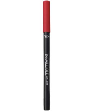 L'Oreal Paris Infallible Lip Liner 105 Red Fiction - Long Lasting Precision Liner - 1 Count - Buy Online on GoSupps.com