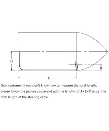 Yeaborn 12' Boat Steering Cable - Outboard Rotary Steering Cable for Single Station Boats - Buy Online on GoSupps.com