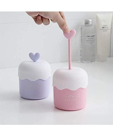 Foam Maker Plastic Bubble Maker Foamer Shower Bath Shampoo Foam Maker Portable Facial Cleansing Tool For Face Wash Skincare blue - Buy Online on GoSupps.com