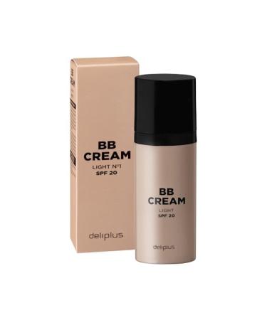 BB Cream Deliplus Factor Cr me Cr me Solaire FPS 20 Couleur 01 clair Flacon 50 ml Une couleur hydratation et protection solaire