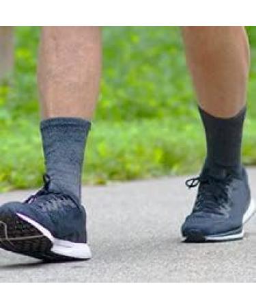 Diabetic Socks 6 Pairs, White Crew Socks for Men & Women, Loose Fit Non-Binding, Made in USA - Medium - Buy Online on GoSupps.com