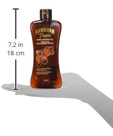 Hawaiian Tropic Moisturizing Dark Tanning Oil 240ml - Buy Online on GoSupps.com