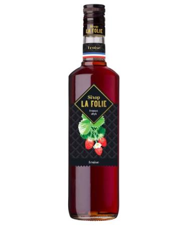 combine La Folie Syrup Strawberry 70 cl Saumur