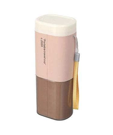 Ycagrain toothbrush storage box travel washing cup caricature creativity suitable for children to use toothbrush cup pink