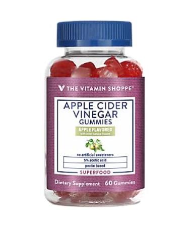 Apple Cider Vinegar Gummies 5% Acetic Acid Superfood Apple (60 Gummies)