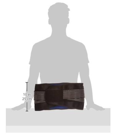 Buy New Deluxe Neoprene Double Pull Lumbar Back Support Brace - Exercise Belt (L 90-104Cm) | International Shipping Available - Buy Online on GoSupps.com