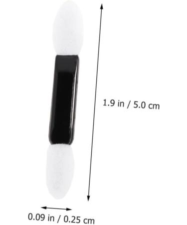 Mipcase 100pcs Sponges Makeup Eyeshadow Brush Eyeshadow Applicator Brush Miss Double Sided Cosmetic M White - Buy Online on GoSupps.com
