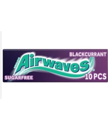 Wrigley's Airwaves Blackcurrant Chewing Gum (30 Packets (Full Box)) Help To Freshen Breath And Clean Teeth - Buy Online on GoSupps.com