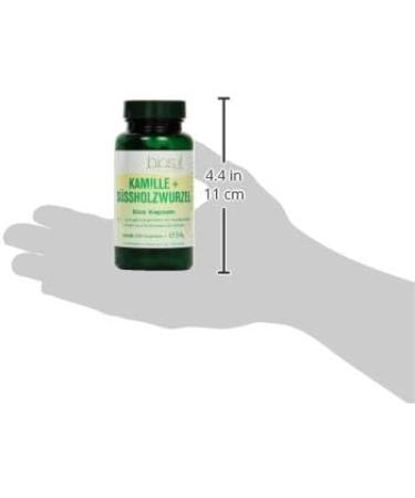 Organic Chamomile & Liquorice Root Capsules - 100 Count (54g) | International Shipping Available - Buy Online on GoSupps.com