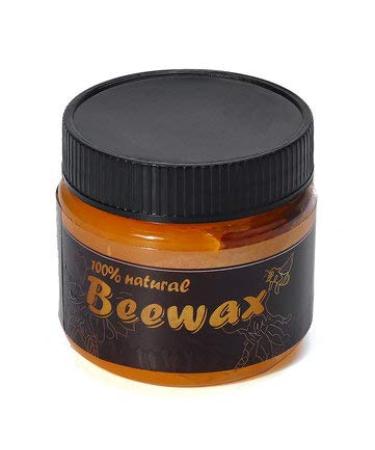 ZOYOSI Natural Pure Beeswax Cosmetic Grade Filtered Organic Bee Wax Wood Polishing Polisher Waterproof Furniture Care Maintenance Home Cleaning Woodworking - 1#