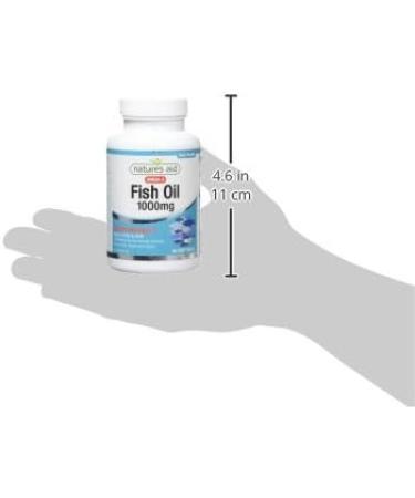Natures Aid Fish Oil 1000mg High Strength Omega-3 Supplement with DHA & EPA Supports Heart Brain Vision Immune & Joint Health Non-GMO High Strength Natural Fish Oil 90 Softgel Capsules Fish Oil 1000mg 90 Softgels - Buy Online on GoSupps.com