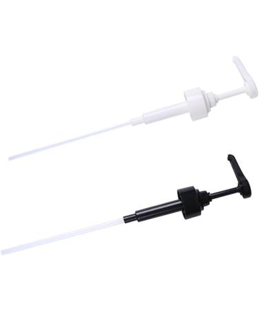 Alipis 2pcs Sauce Nozzle Plastic Oil Bottle for Pump White+black Press Sprayer Kitchen Oyster Heads 37*7.5*3cm As Shown - Buy Online on GoSupps.com