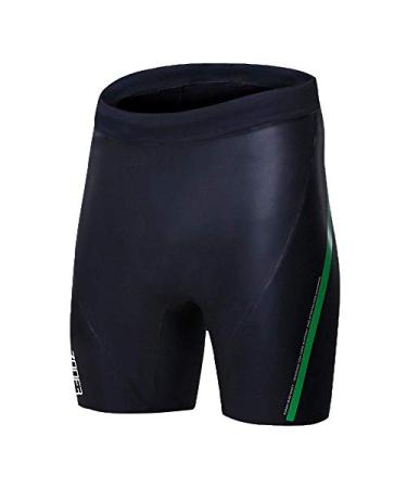 Zone3 Neoprene Buoyancy Shorts 'The Next Step' 3/2mm Black/Green Small
