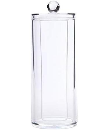 YSH Makeup Transparent Heightened Round Plastic Cosmetic Box Cotton Pads Storage Box Cosmetic Beauty Tool Kit - Buy Online on GoSupps.com