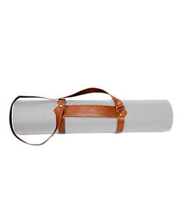 Open Road Goods Vegan Leather Yoga Mat Carrier Sling/Adjustable Blanket Strap/Faux Leather Bedroll Straps