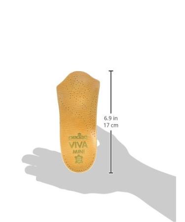 Pedag Viva Mini Orthotic with Arch Support Metatarsal Heel Pad - Tan Leather - Size US W9/EU39 - Buy Online on GoSupps.com