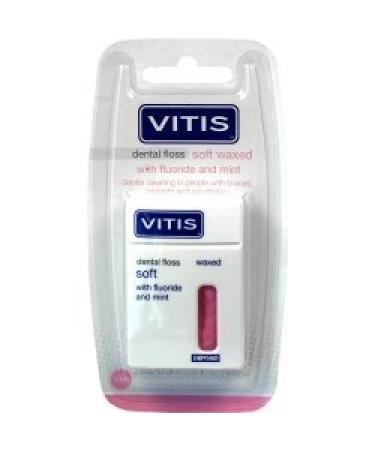 vitis tooth floss waxed with fluoride and mint 1 piece by DENTAID GMBH
