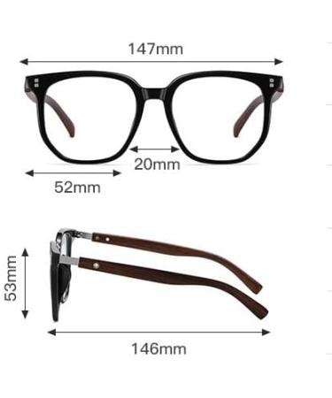Fuqinqingoz Fashionable Robust Reading Glasses - Anti-Blue Light Computer Readers for Men & Women | Clear View Flat Light Mirror (Size: +100 Color: C2) - Buy Online on GoSupps.com