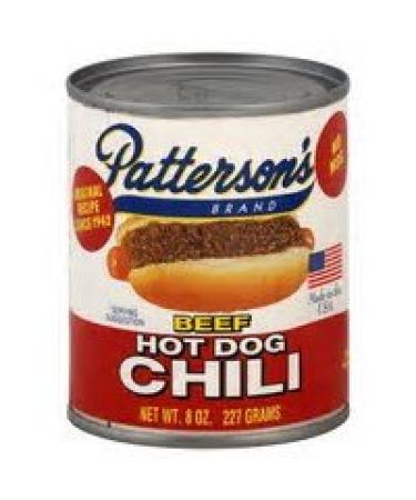 Hot Dog Chili By Pattersons - Original Recipe Since 1942 - Great on Hamburgers Too