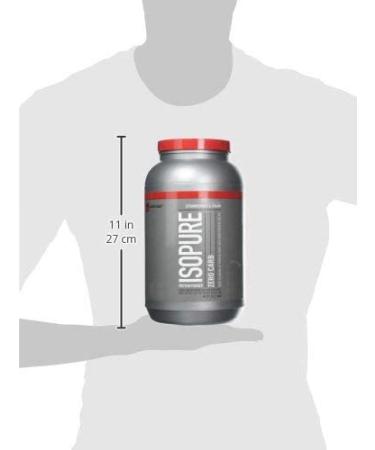 Isopure Zero Carb Protein Powder - Strawberries & Cream, 3 lb (1.36 kg) - Keto-Friendly, Low-Carb Protein Supplement - Buy Online on GoSupps.com