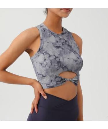 RTDGCV Fast Drying Yoga Tank Top with Turtleneck & Batik Pattern | Women s Push Up Padded Sport Bra B XL - International Shipping Available - Buy Online on GoSupps.com