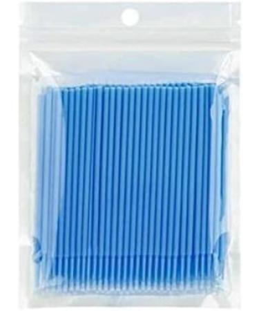 100pcs Disposable Micro Applicator Brushes for Eyelash Extension - Blue - Buy Online on GoSupps.com