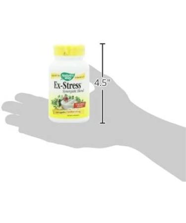 Nature's Way Ex-Stress Calming Herbal Formula - 890 mg, 100 Vegan Capsules - Natural Stress Relief - Buy Online on GoSupps.com