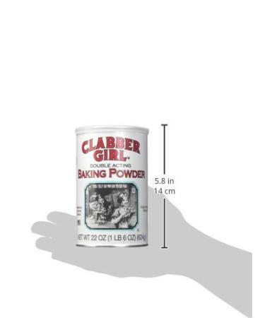 Clabber Girl Baking Powder - Gluten Free Vegan Vegetarian Double Acting - 22 Oz Resealable Can | Kosher & Halal Certified - Buy Online on GoSupps.com