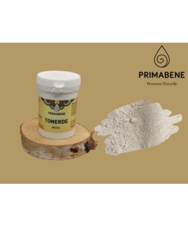 Primabens White Clay - High Kaolinite Content for Masks Cleansing Pastes & Body Powder - 100g (1 Pack) - Buy Online on GoSupps.com